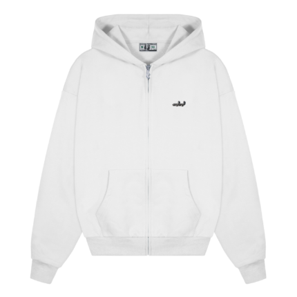 Deputy Department Everyday Reißverschluss Hoodie Weiß