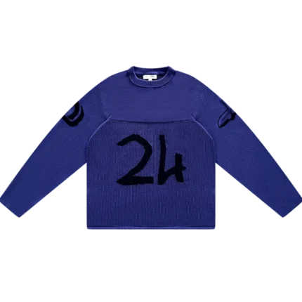 Deputy Department Shirt Schwerer Jersey Lang Blau